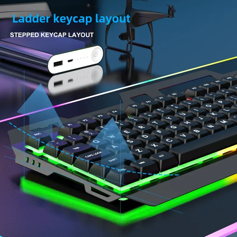 Viper Km520 Механическая игровая проводная USB-клавиатура с подсветкой Офисный