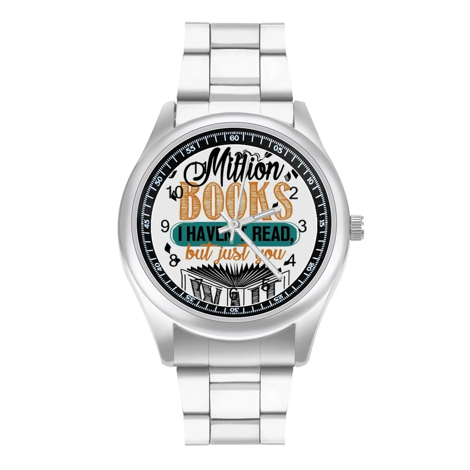 

A Million Books I Have Not Read Quartz Watch Book New Unusual Wrist Watch Steel Couple Sport Design Wristwatch