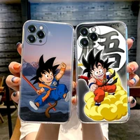 phone case for iphone 11 12 13 pro max xr xs x 8 7 se 2020 6 plus son goku drawings dragonball z anime cute clear soft tpu cover