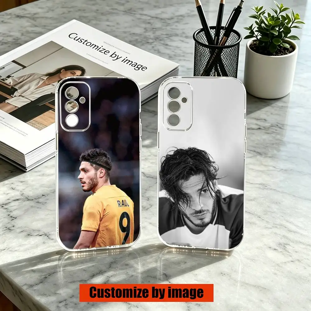 Фото Чехол для телефона Football 9 Raul Jimenez для Samsung A10,12,20,21S,30,31,40,50,51,52,70,71, прозрачный чехол №1