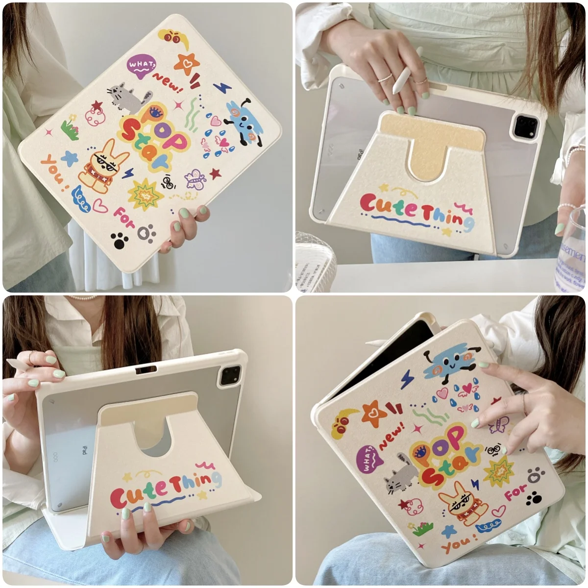 Новый планшетофон для iPad 2024 Air Pro 11 12 9 13 Φ 10 2 7 5th 6th 7th 8th 2022 10th Generation Cover 4 5 10.9