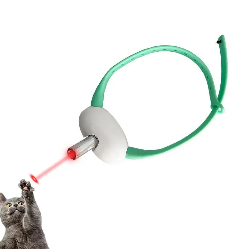 

Портативные Автоматические игрушки для кошек с подсветкой, электрический умный Забавный ошейник для котят, интерактивные игрушки для кошек в помещении с USB-зарядкой