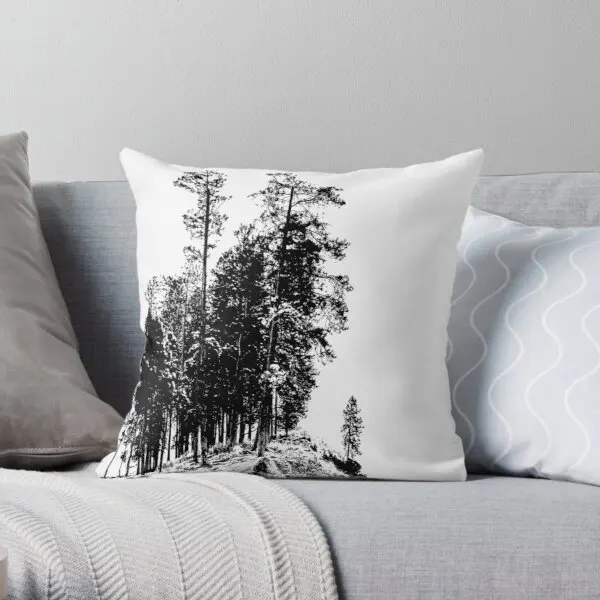 

Mountain Of Pine Trees Printing Throw Pillow Cover Wedding Home Hotel Bed Comfort Office Decor Fashion Case Pillows not include