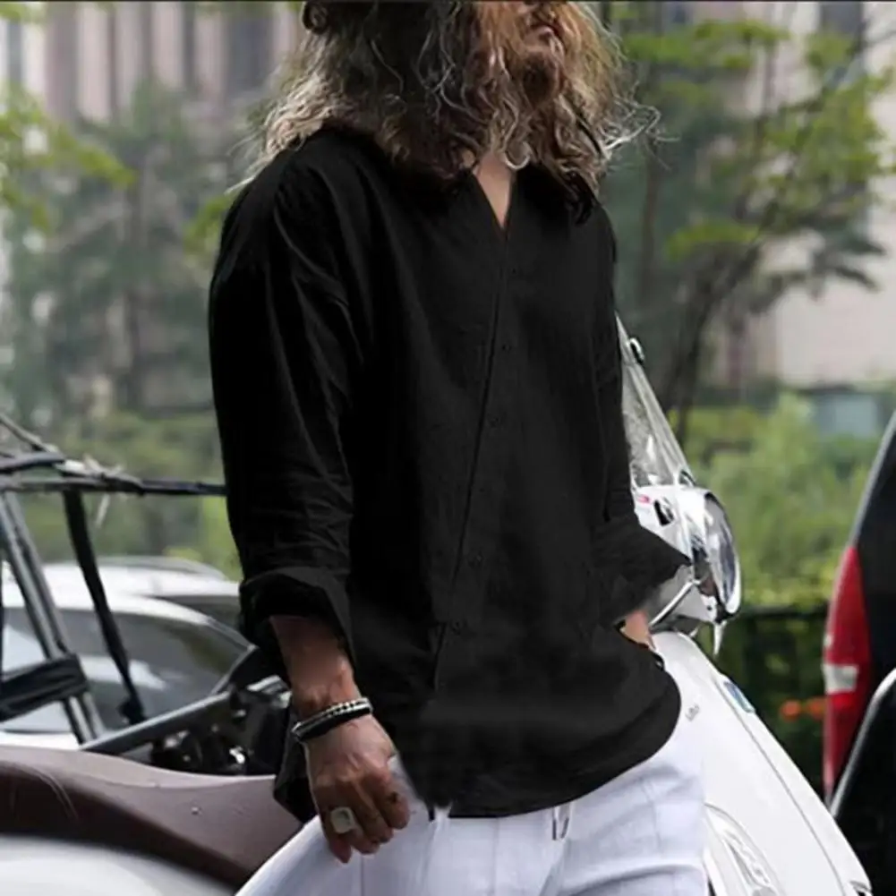 

Summer Shirt No Constraint Men Shirt All Match Oblique Pure Color Men Tops Trendy Pure Color Summer Shirt Male Garment