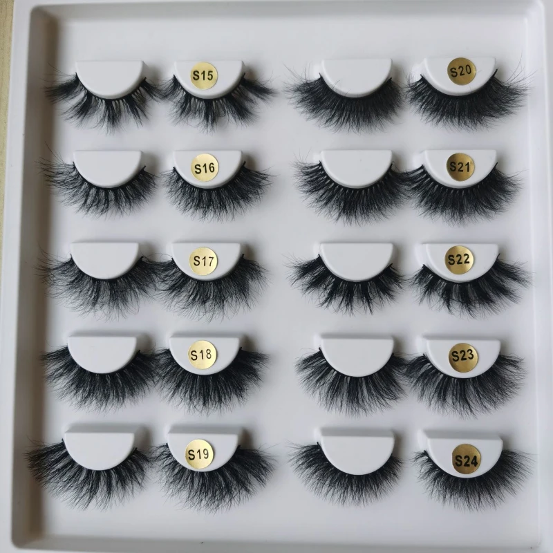 

3D Bionic Mink Hair False Eyelashes Fried Messy Curled Ecological Hair Material Long Soft Handmade Individual Natural Lashes