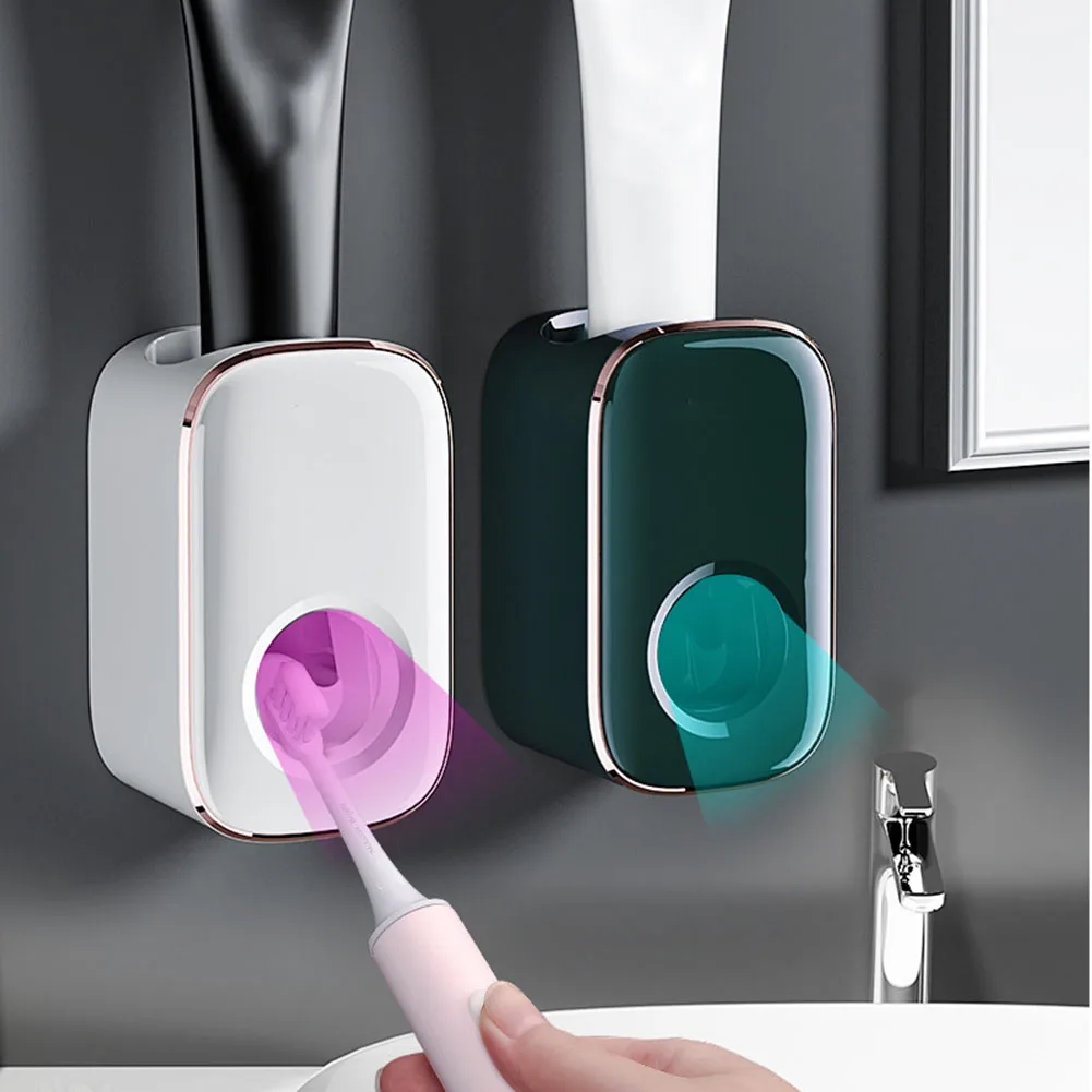 

Набор аксессуаров для ванной комнаты, автоматический дозатор зубной пасты, настенный держатель, держатель для зубной щетки