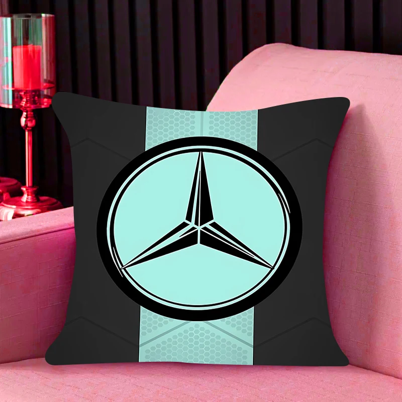 Декоративный чехол для подушки домашнего офиса и автомобиля 50x50 квадратный Navolochka