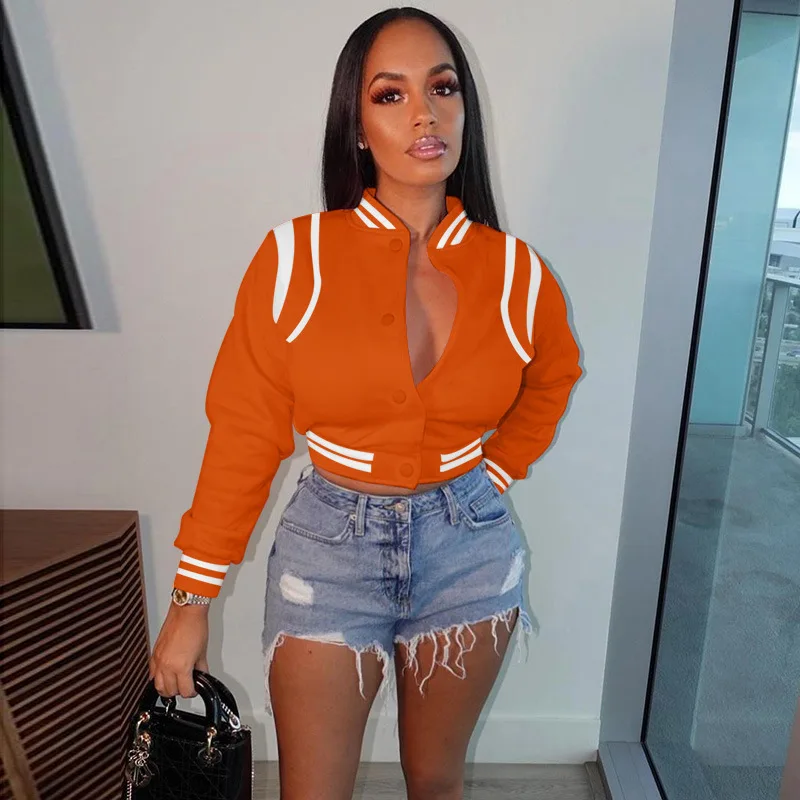 

Короткая бейсбольная Униформа Chifirena на пуговицах, осеннее пальто, верхняя одежда, женская зимняя модная популярная куртка для девушек