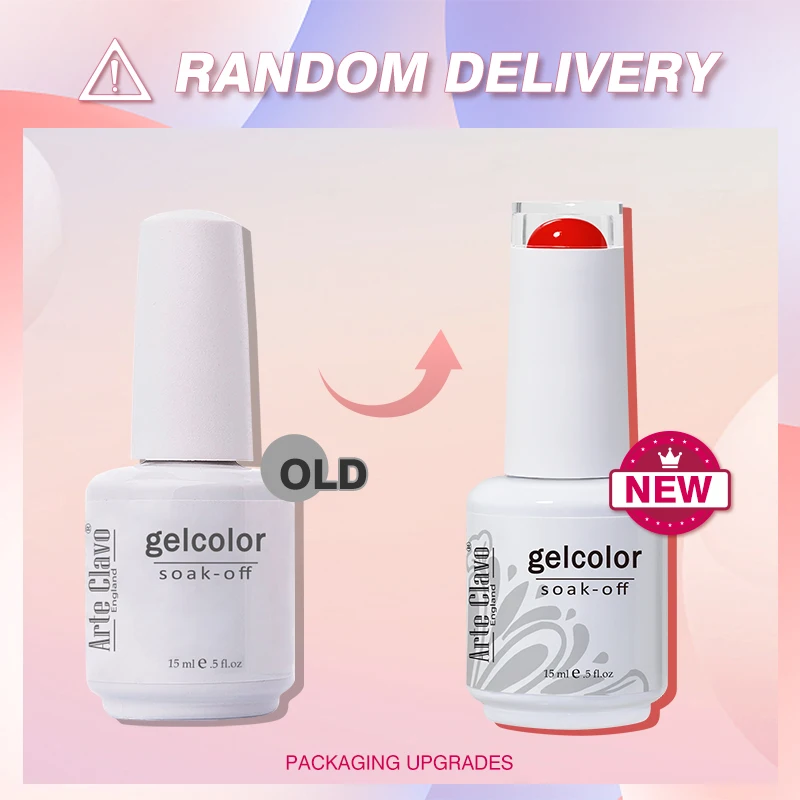 Arte Clavo 15 мл Весенне-летний цветной гель-лак для ногтей Hybrid LED Gel Lak Fresh Bright Nails Art UV Vernis