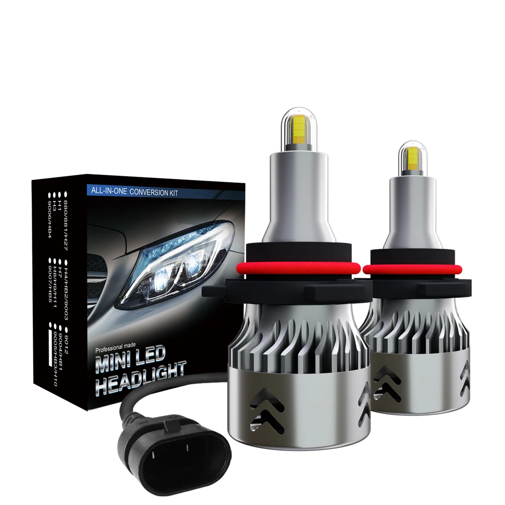 

30000LM H7 LED Headlight 360 Degree CSP 9012 HIR2 4300K H1 H11 H4 HB3 HB4 H8 H9 9005 9006 6000K 8000K 100W High Low Beam 12V 24V