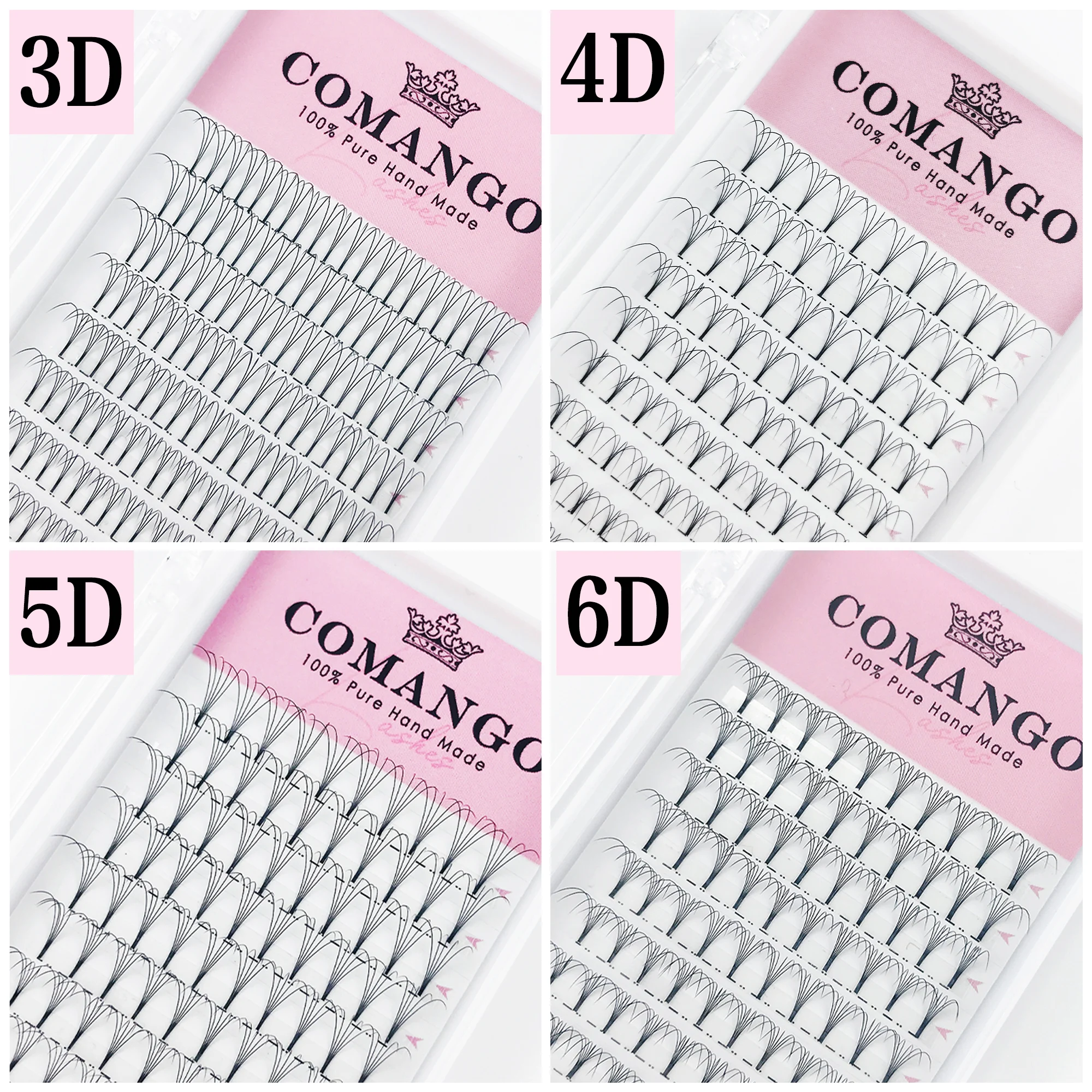 

12 Lines C D Curl Premade Russian Volume Fans 3d/4d/5d/6d Eyelashes Short Stem Lash Pre Made Eyelash Extensions Supplies