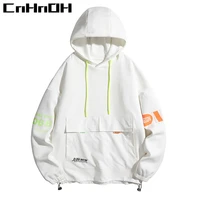cnhnoh 2022 japan hooded sweater mens spring and autumn trend ins all match top clothes letter loose casual coat