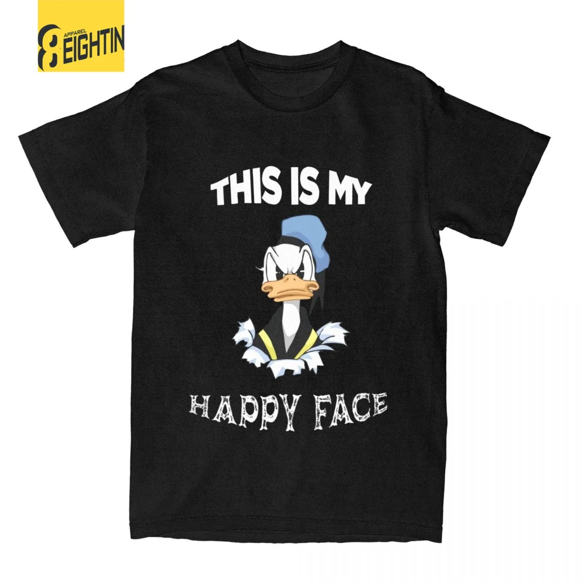 

Футболка с принтом Дональда Дак из м/ф «это Мое счастливое лицо»