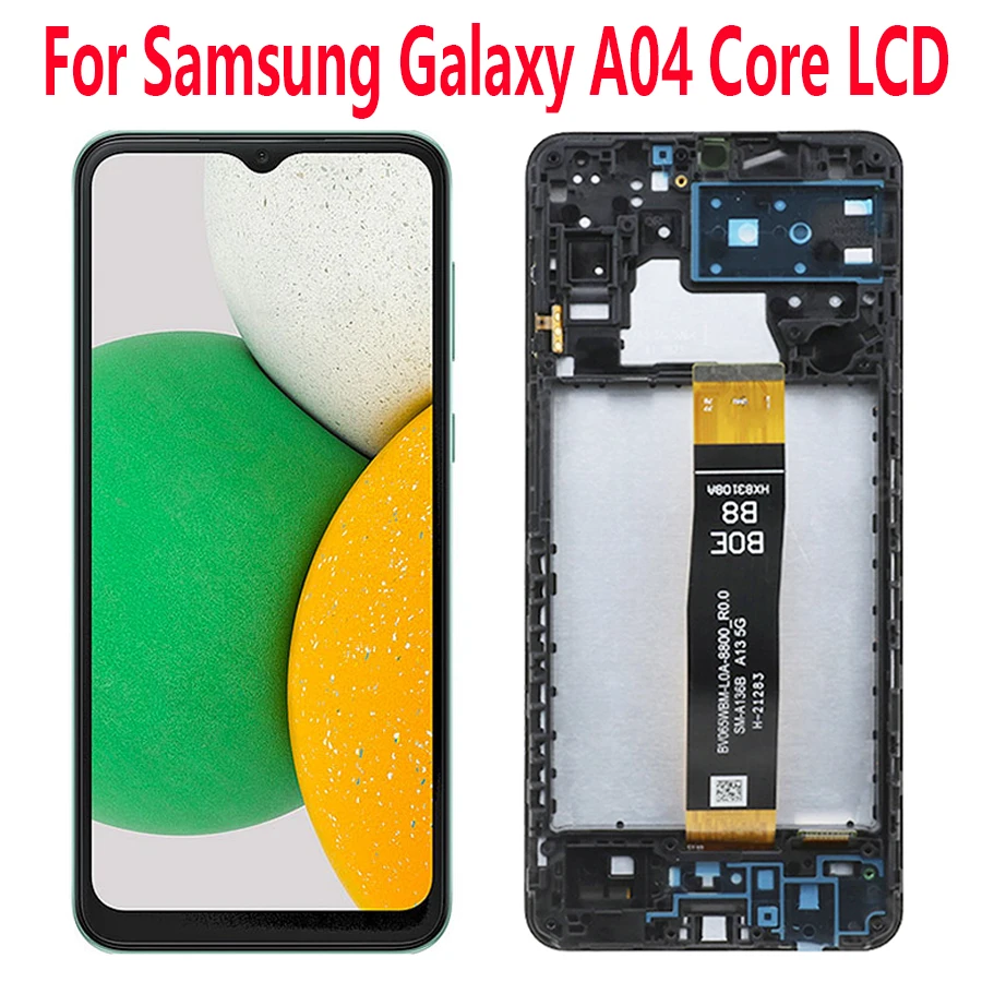 

Оригинальный ЖК-дисплей 6,5 дюймов для Samsung Galaxy A04 Core, сенсорная панель, дигитайзер, запасные части для Samsung Galaxy A04 Core