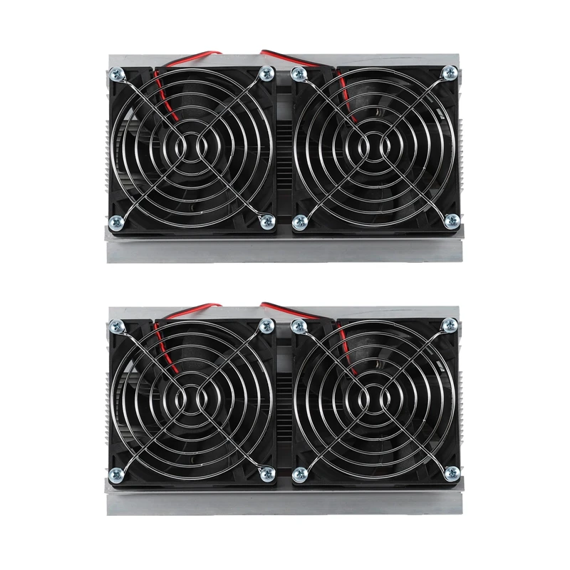 

Quality 2Pcs 200 X 118 X 95Mm 120W Thermoelectric Peltier Refrigeration Semiconductor Cooling System Kit Double Fan