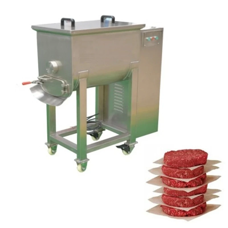 

100L Automatic Sausage Stuffing Mixing Machine Stirring Meat Vegetable Mixer With High Quality Meat Ball Fillings Blender