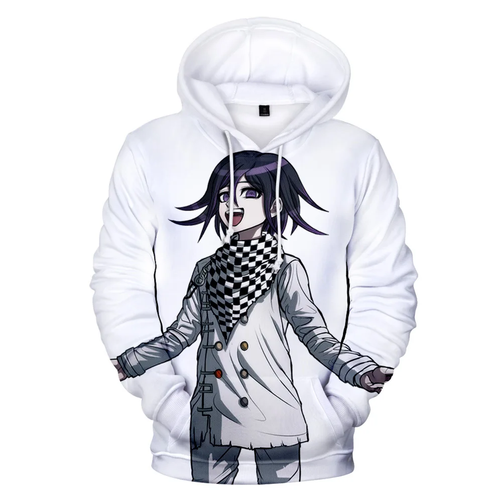 

Детские толстовки Kokichi Ouma, свитшоты для мужчин и женщин, пуловер с 3D-принтом, толстовки с капюшоном в стиле Харадзюку для мальчиков и девочек