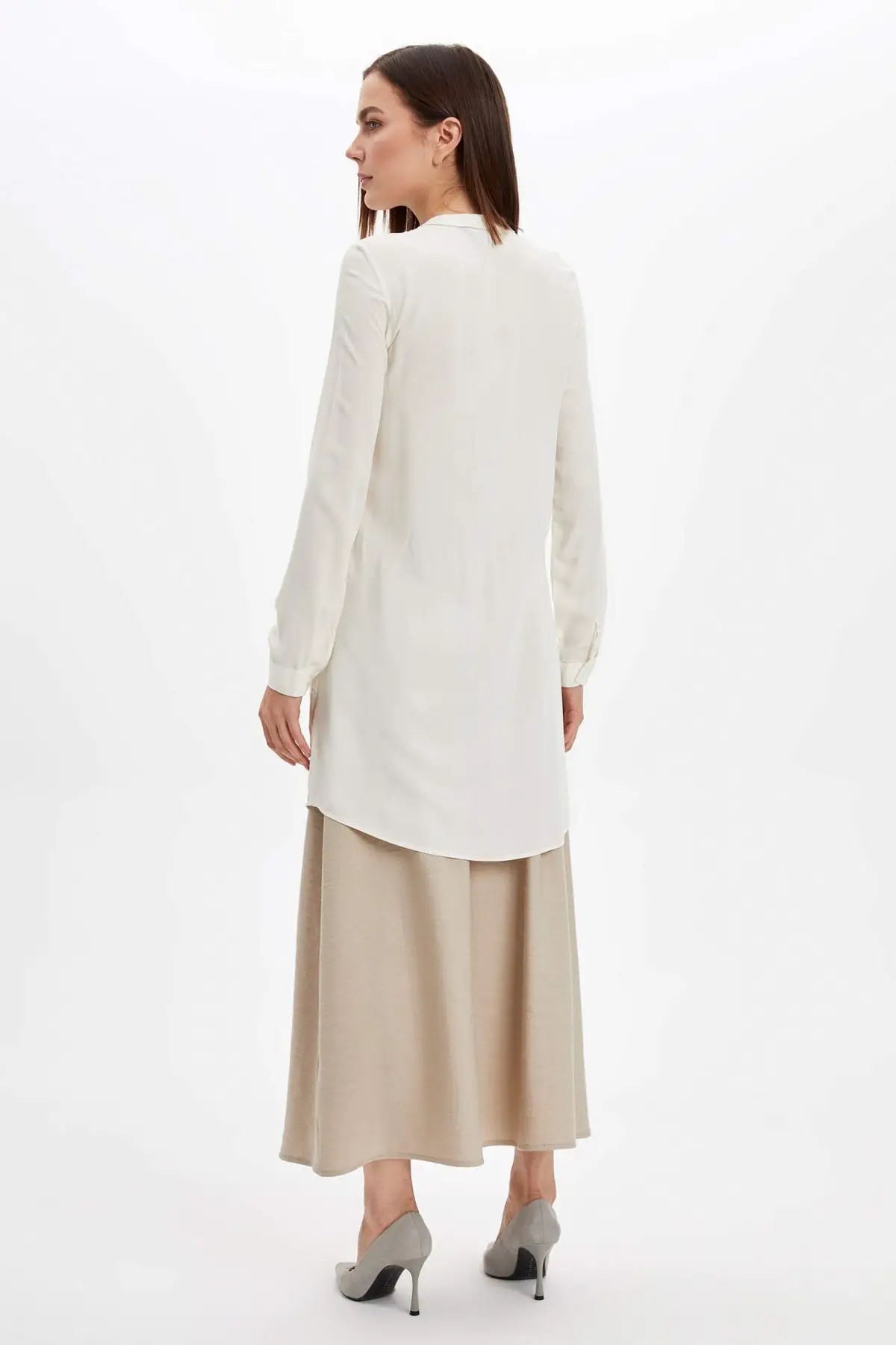 

Modest Button Woven Tunic Muslim Tunic 2021 Fashion