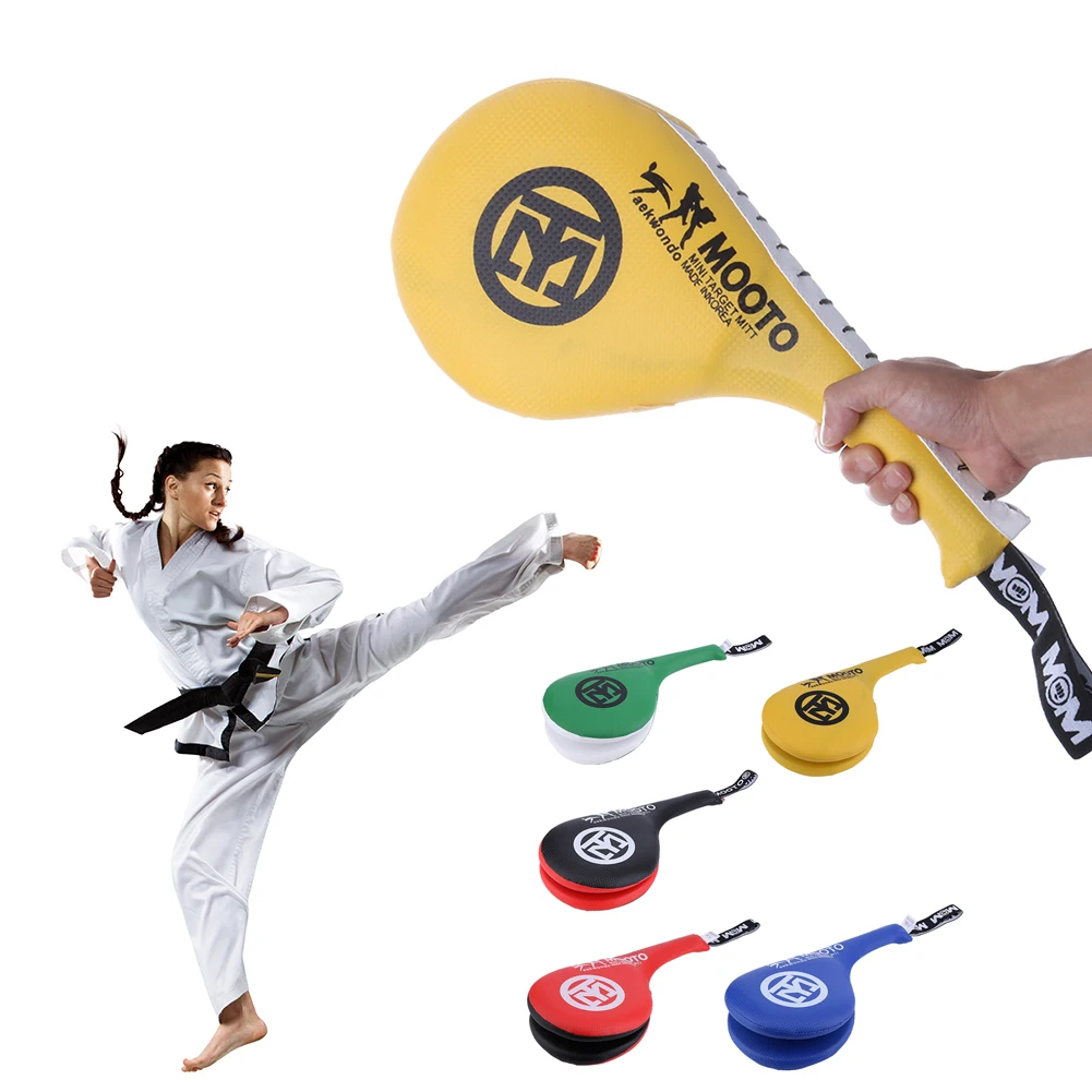 

Детская тхэквондо полиуретановая губка прочная двойная Накладка для удара мишень для тхэквондо, искусственная кожа, тренировочные маленьк...