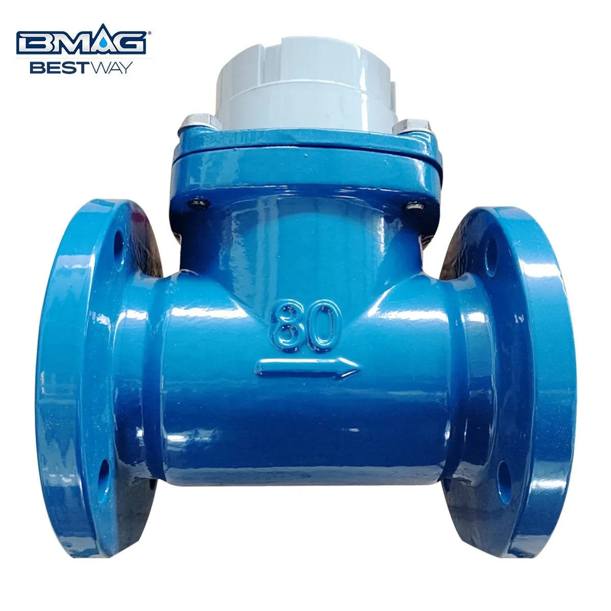 BMAG ISO 4064 Чугун DN80 PN16 Класс B IP68 Модуль Smart Lora Woltmann ЖК-измеритель воды