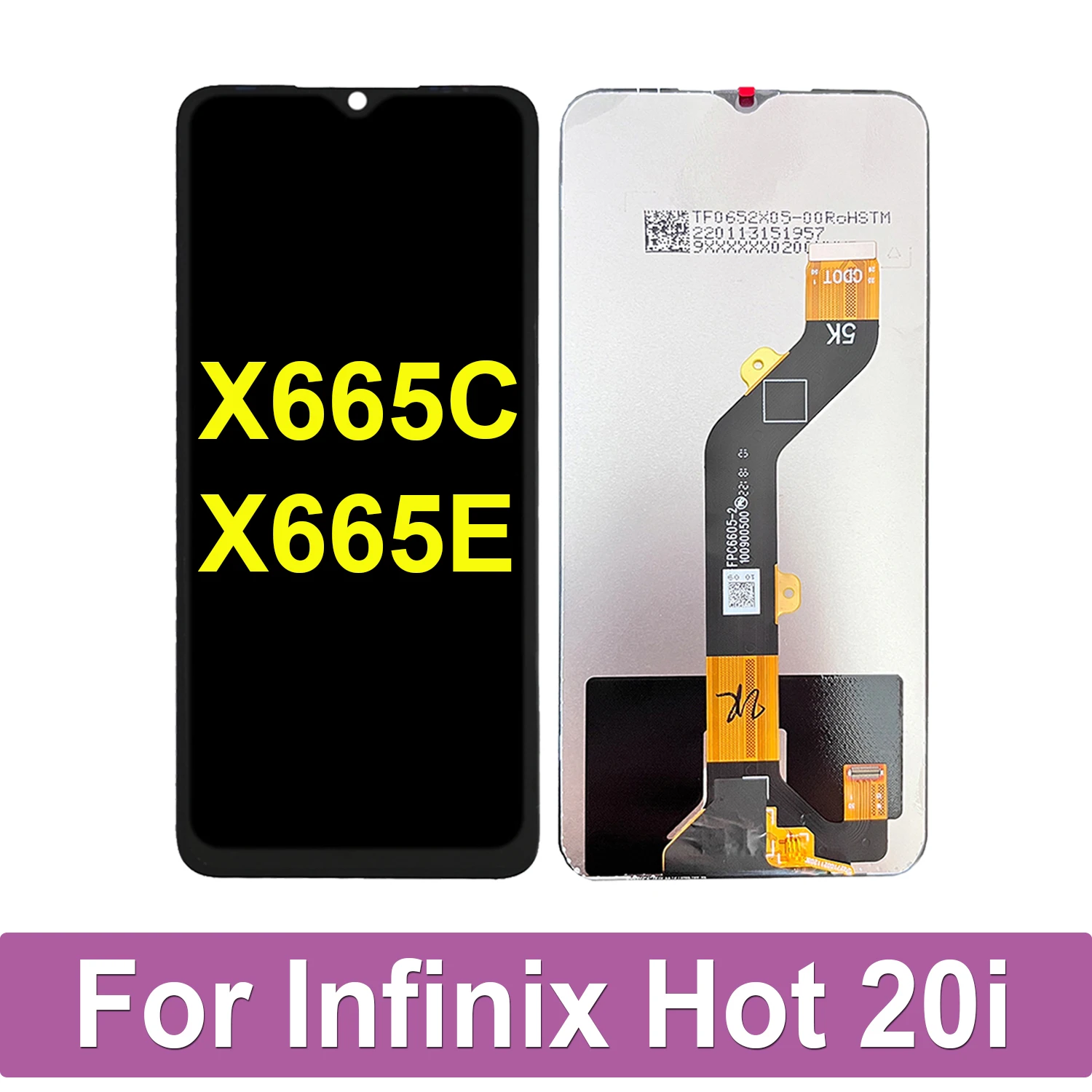 Оригинальный ЖК-дисплей 6,6 'для Infinix Hot 20i X665C X665E для Infinix Hot20i, ЖК-панель