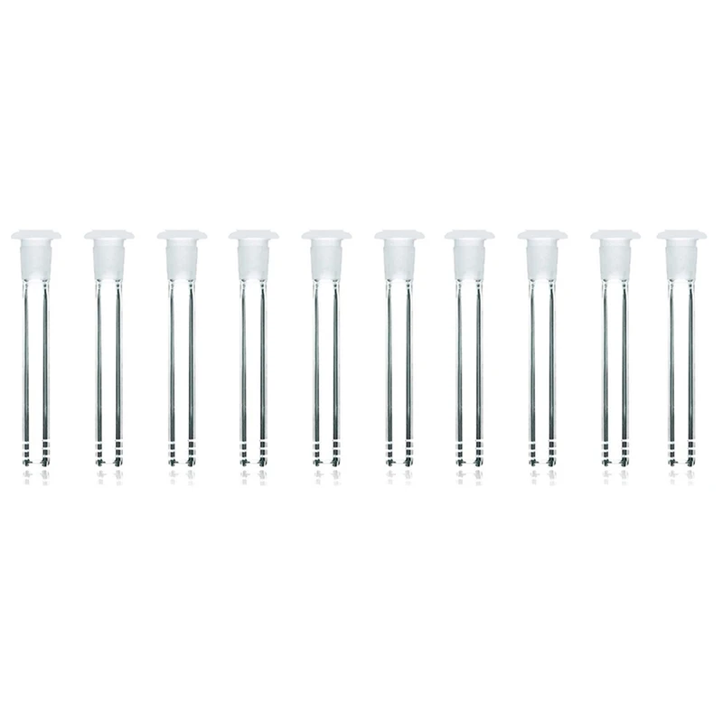 

10 Pcs Thickness 18Mm By 14Mm Stem Clear Scientific Glass Tube Adapter