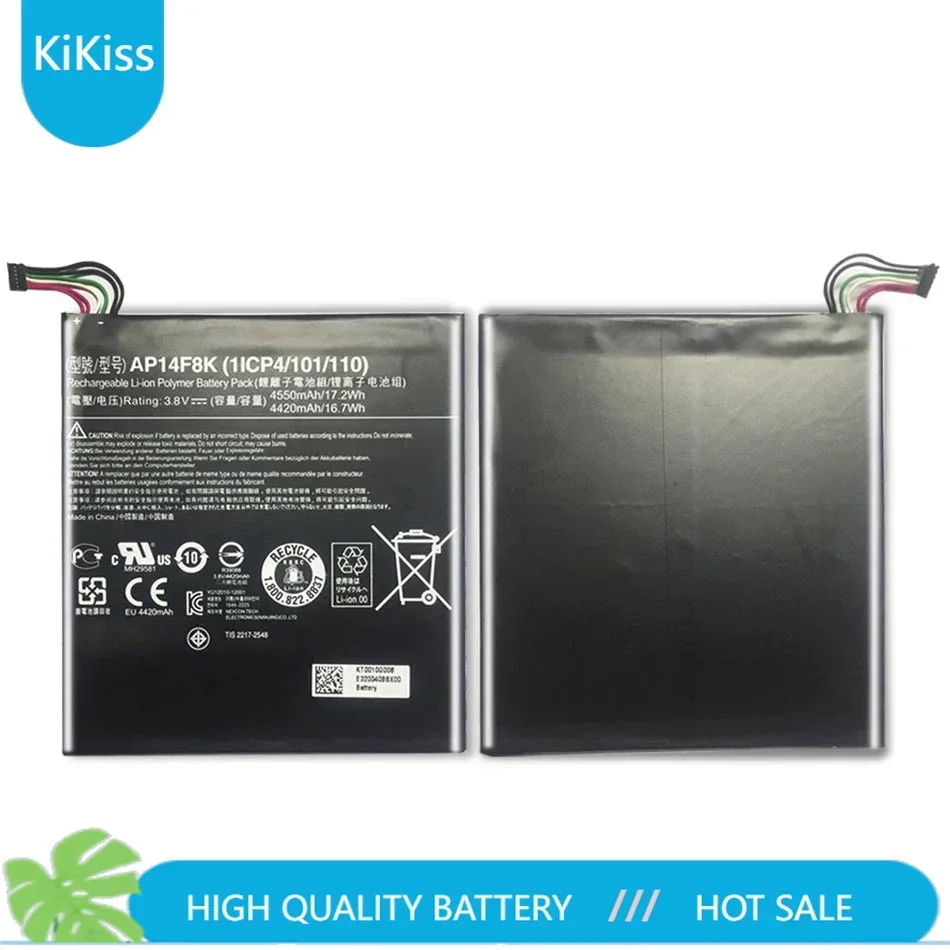 Литий-ионный полимерный аккумулятор для ноутбука AP14F8K 4550 мАч Acer Iconia Tab A1-850 B1-810 B1-820