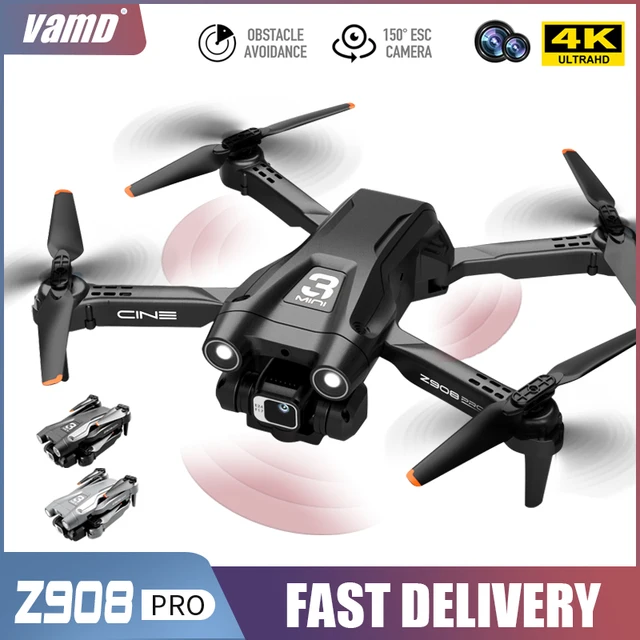 Mini Drone Z908 Pro, WIFI 2.4G, 4k, professionnel, eviter les obstacles, hélicoptère, télécommande, quadcopte, jouet RC 1