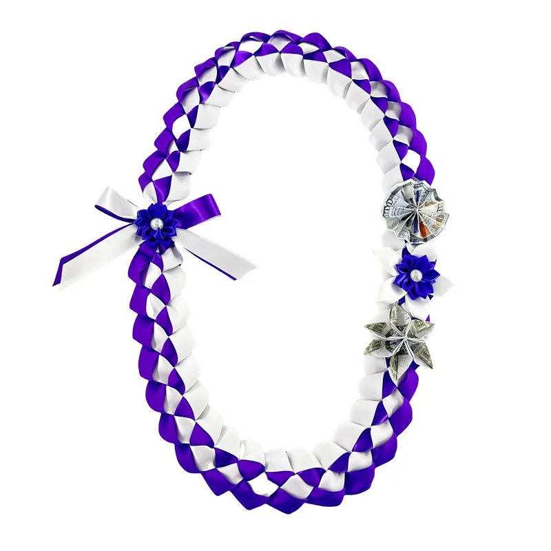 Выпускная лента lei с платами украшенные цветочными узорами доллары США подходит