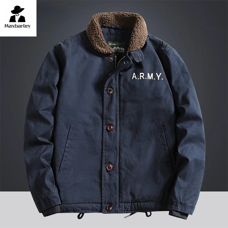 Мужская зимняя теплая куртка из искусственного меха