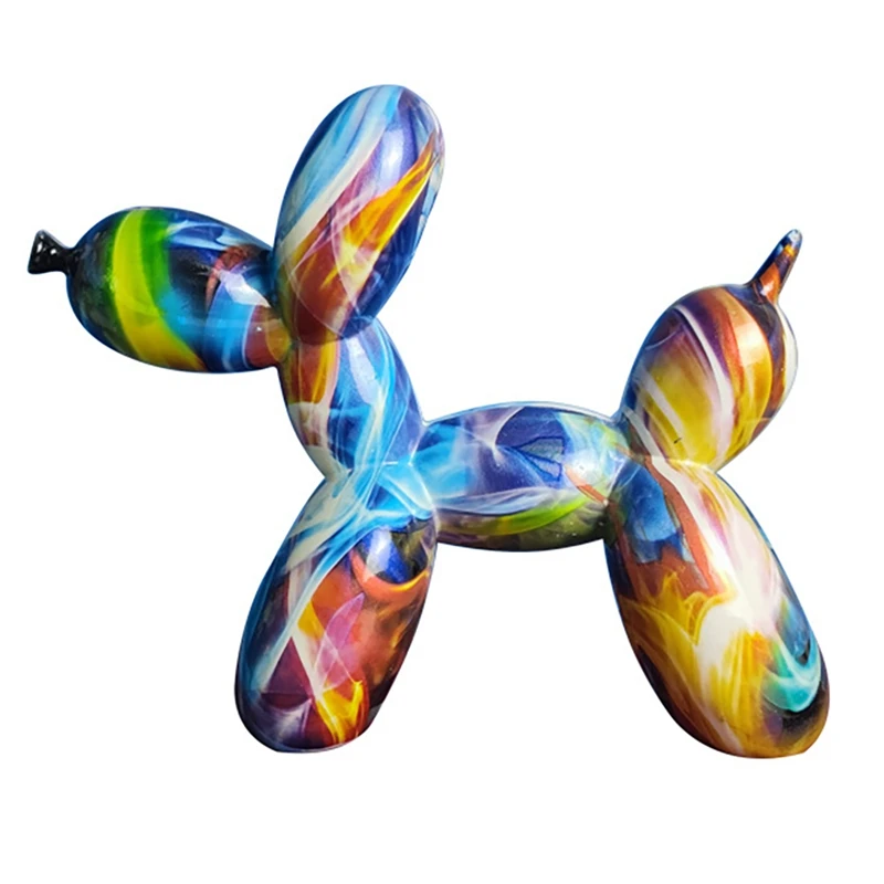 

Скандинавская живопись граффити воздушный шар собака скульптуры креативные полимерные Ремесла статуи животных домашний декор Коллекцион...