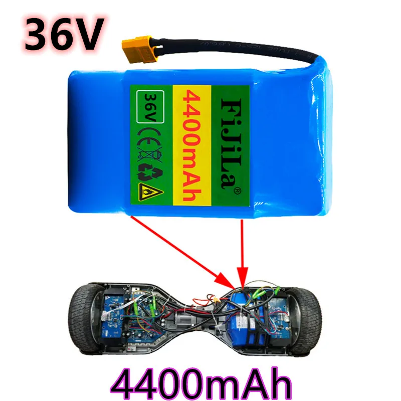 

100% Новый оригинальный литиевый аккумулятор 36 в 4.4 Ач 10s2p 36 В аккумулятор 4400 мАч литий-ионный аккумулятор 42 В 4400 мАч для скутера и автомобиля