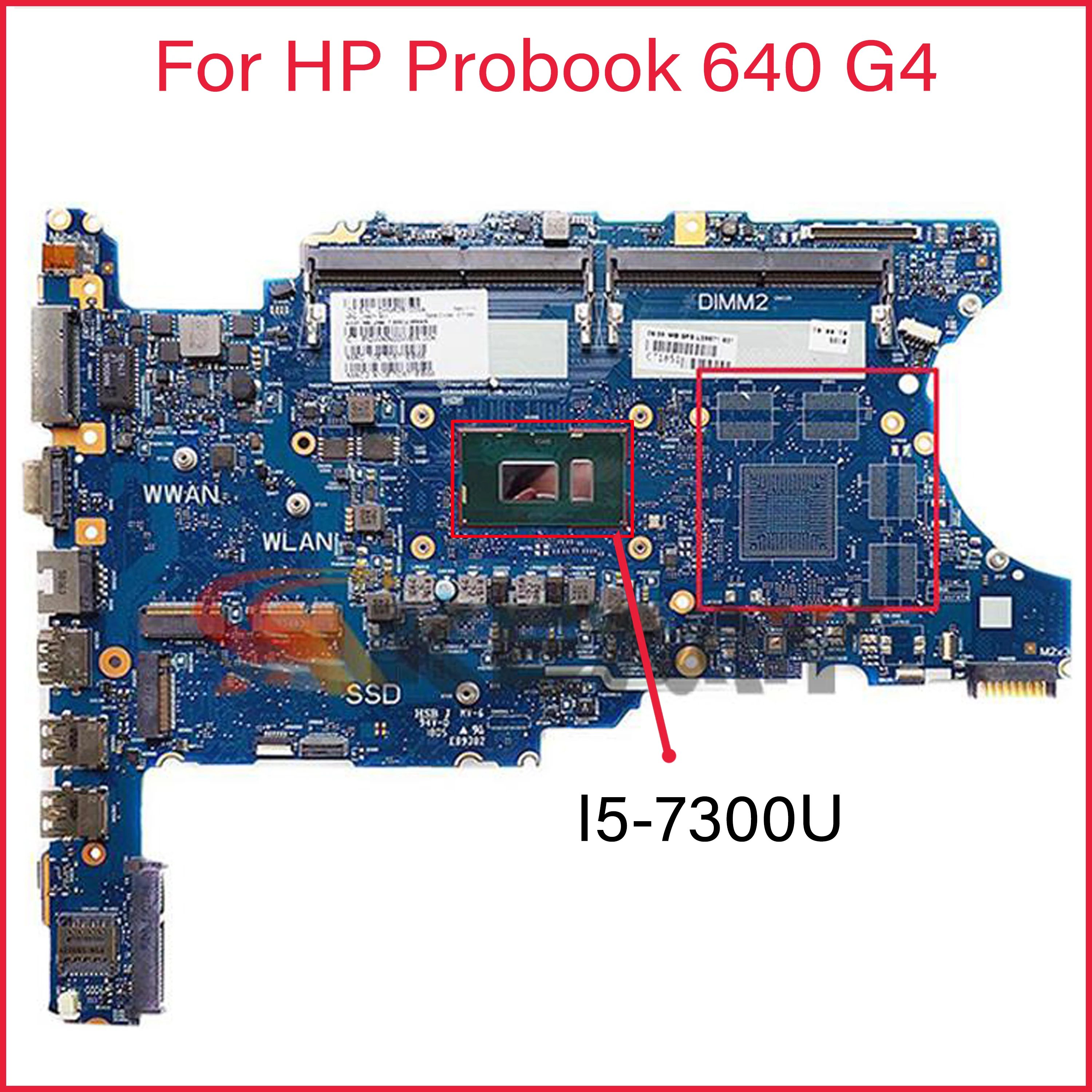 

For HP Probook 640 G4 I5-7300U Laptop Motherboard L09566-001 L09566-601 Fully tested