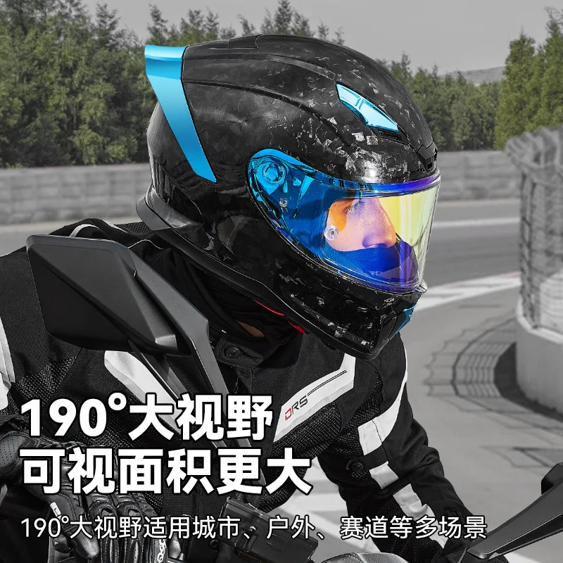 Мотоциклетный шлем ZDK из углеродного волокна для мужчин и женщин локомотивный