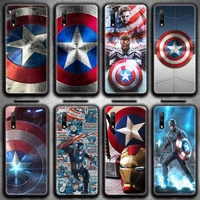 marvel superheroes captain america phone case for huawei honor 30 20 10 9 8 8x 8c v30 lite view 7a pro