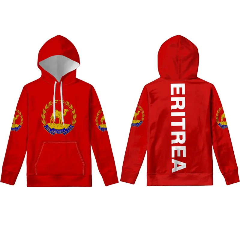 Eritrea Flag pullover Men's hoodies free custom made name number photo sweaters the state of boy clothes