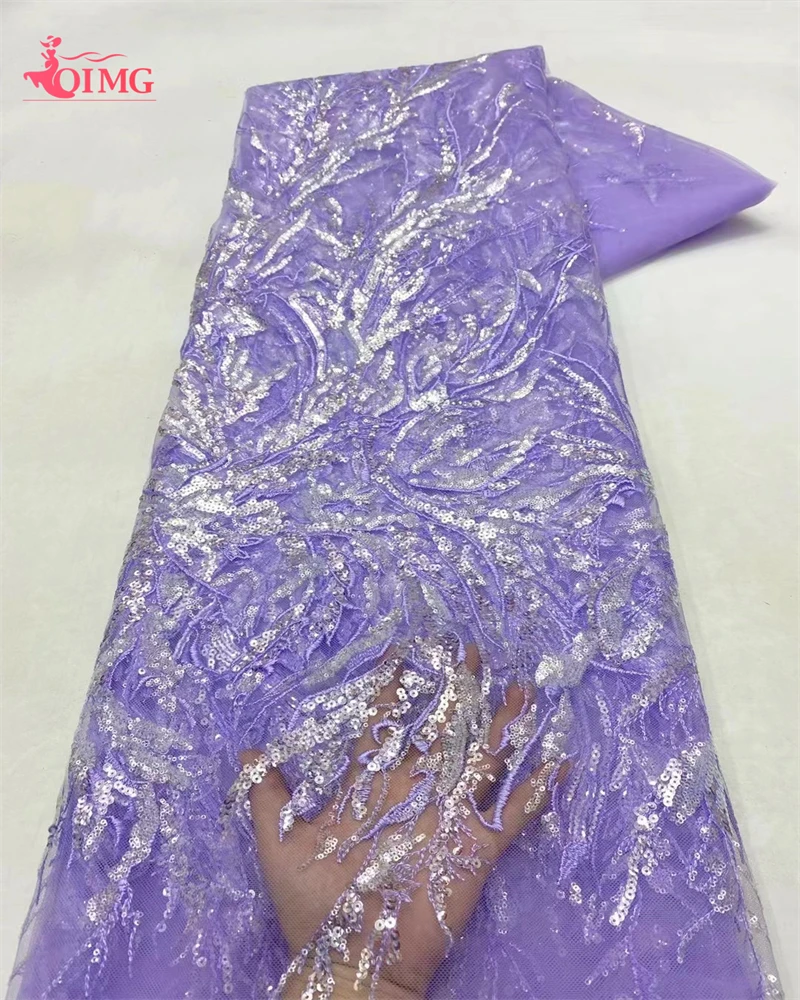 OIMG Роскошная красная 2024 Высококачественная французская Тюлевая сетчатая