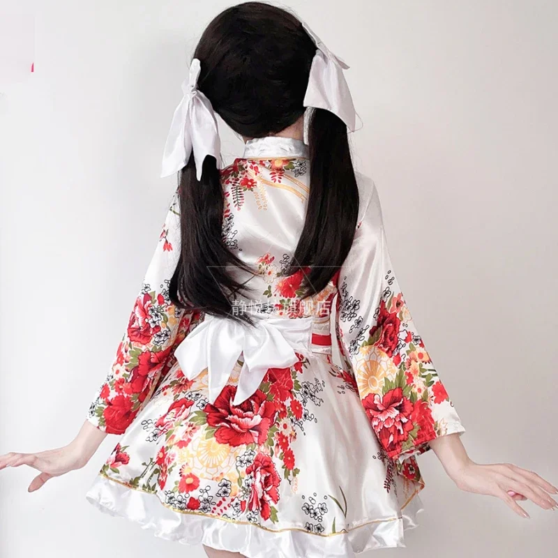 Традиционное японское официальное кимоно для косплея аниме летний халат с