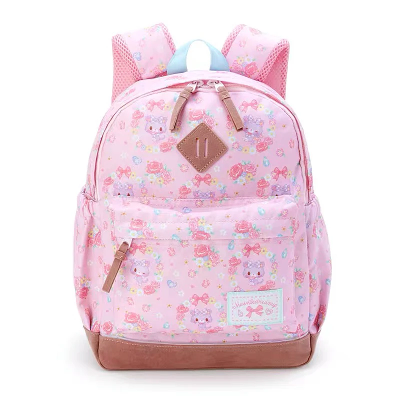 Cute Mewkledreamy Pink Backpack Children School Bags for Girls Cat Anime School Backpack Schoolbag Back Pack Bagpack Knapsack