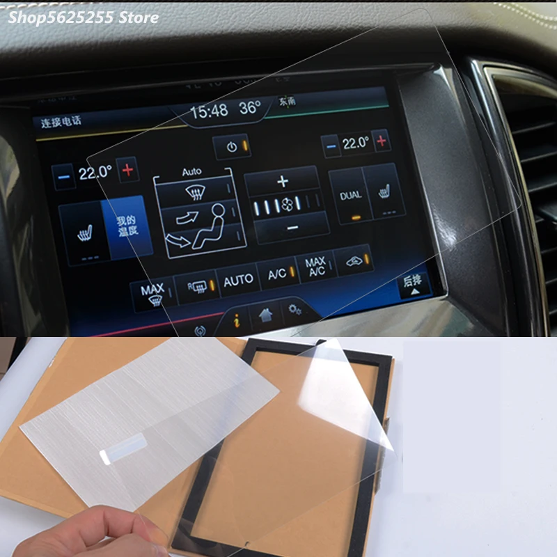 

Для Ford Ranger T8 аксессуары GPS навигации Экран закаленное Стекло мембрана 8 дюймовая панель сенсорный Экран протектор