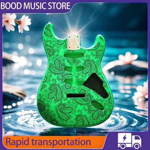 Green Amoeba Paisley FD St 2 Alder корпус гитары, высококачественные компоненты и аксессуары для гитары
