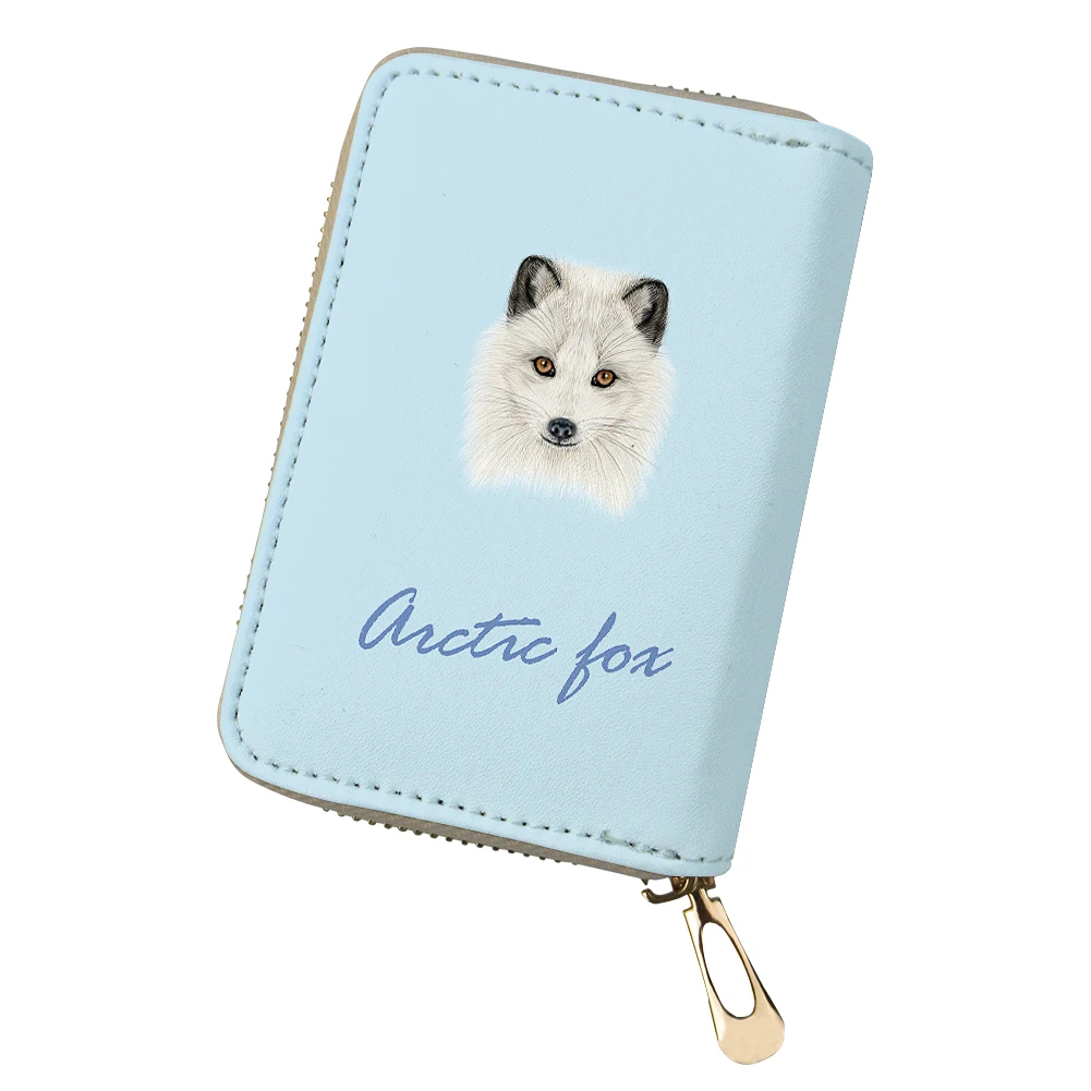 ADVOCATOR Dog Avatar Pattern Women's Card Bag Personalized Customized Zipper Card Holder Portable Mini Clutch Free Shipping