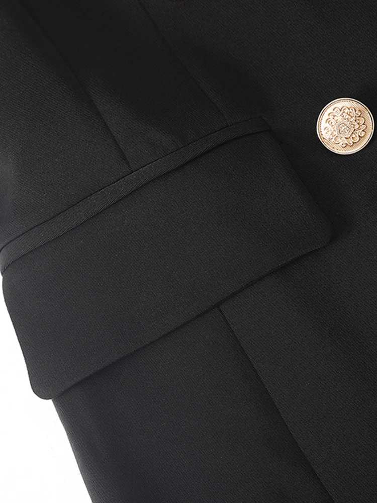 Lautaro Удлиненный черный тренч в пол на весну и осень для женщин Стройная мода