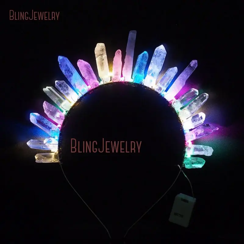 Электрическая светодиодная Хрустальная корона Ангел Аура кристалл Кварцевый