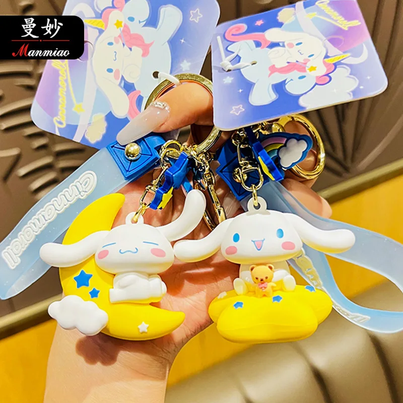 

Милые аксессуары Sanrio, милый мультяшный брелок в виде коричной ленты, украшение для сумки, милые Аниме Игрушки для девочек, подарок на день ро...
