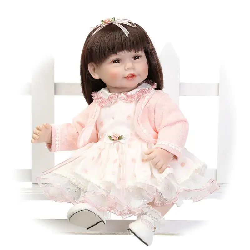 

52CM Baby Reborn Doll Toys For Girls Accompany Doll Realistic Lifelike Soft Toddler Bebe Reborn Birthday Present Gifts