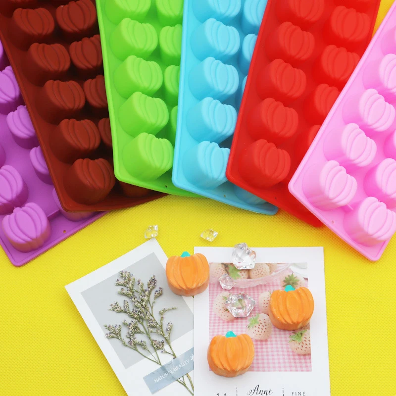 

2021 Food Grade Silicone Mould DIY Pumpkin Cake Chocolate Fudge Cake Tools High Temperature Resistance Cake Decorating Tools