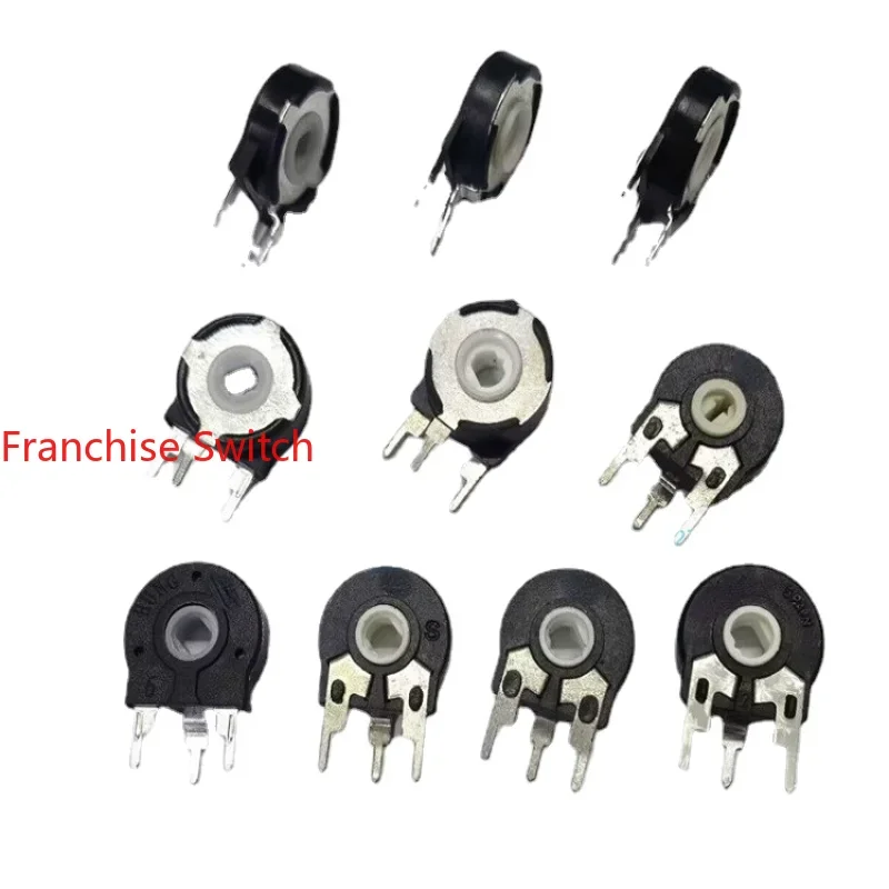 

10PCSAРегулируемый потенциометр вертикальный PT15-500 Ом 1K2K5K10K20K50K100K500K1M