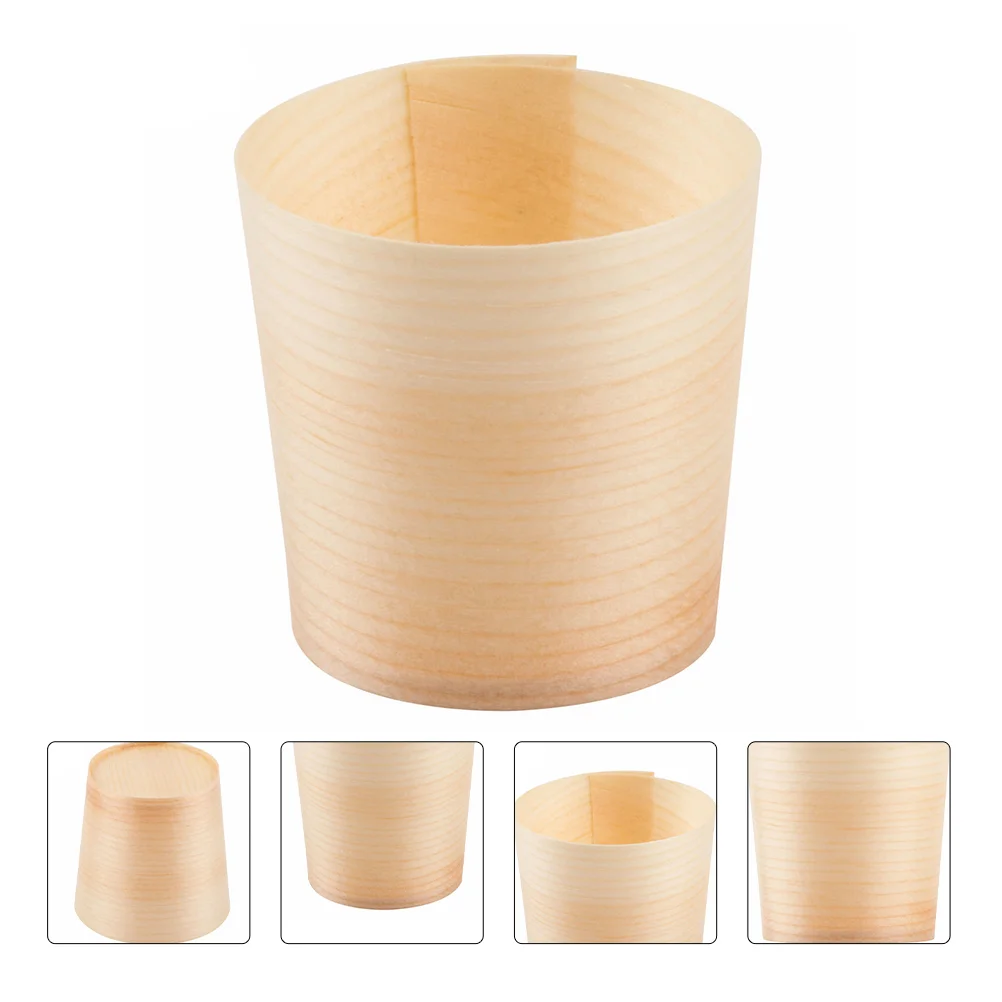

Cups Cup Disposable Wood Dessert Wooden Drinking Waterparty Coffee Tasting Small Serving Mug Beverage Appetizer Hot