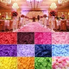 100 штук 5*5 см Цвет Любовь Романтические теплые фотолепестки Свадебные цветы для вечеринки подарок украшение розы